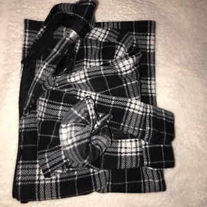 Plaid fleece flannel button down